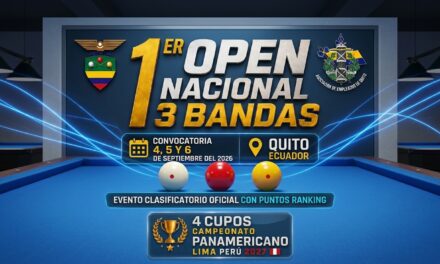 1er open nacional de 3b – club asociacion de empleados quito 2026